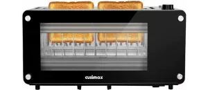 CUSIMAX 2-Slice Glass Toasterimg