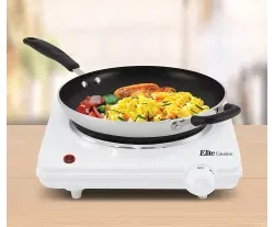 Maxi-Matic Elite Cuisine Single Burner, White Induction Cooktopimg