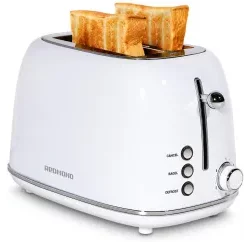 REDMOND 2-Slice White Stainless Steel Retro Toaster, ST028img
