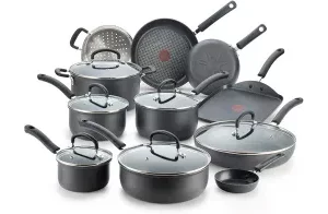 T-fal Ultimate Hard Anodized Nonstick 17 Piece Cookware Setimg