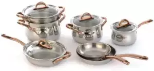 BergHOFF Ouro 11-Piece Cookware Set (Silver/Rose)img