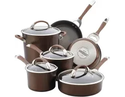 Circulon Symmetry Hard-Anodized 10-Piece Nonstick Cookware Set, Chocolateimg