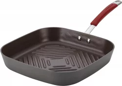 Rachael Ray Cucina Hard-Anodized Nonstick Grill/Griddle Pan 11 Inchimg