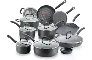 T-fal Ultimate Hard Anodized Nonstick 17 Piece Cookware Setimg