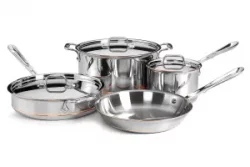 All-Clad SS Copper Core 5-Ply Bonded Dishwasher Safe Cookware Set, 10-Pieceimg