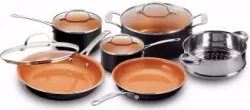 Gotham Steel Pots and Pans 10 Piece Cookware Set with Nonstick Ceramic Coatingimg