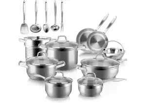 Duxtop Professional Induction Stainless Steel 19-Piece Cookware Setimg