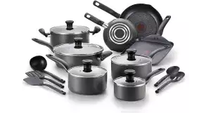 T-fal FBA_A821SI64 Initiatives Nonstick Inside and Out, 18-Pieceimg