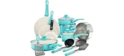 GreenLife Soft Grip Healthy Ceramic Nonstick Cookware Set + Bakewareimg