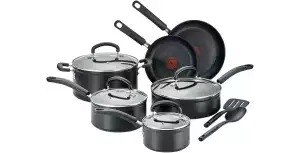 T-fal C561SC Titanium Advanced Nonstick Thermo-Spot Heat Indicator Cookware Setimg