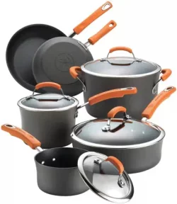 Rachael Ray Hard-Anodized Aluminum Brights Nonstick Cookware Setimg