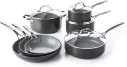 GreenPan Valencia Pro Ceramic Nonstick, Non-Toxic 11-Piece Cookware Setimg