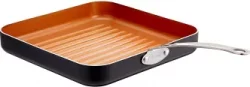 Gotham Steel Nonstick Copper Grill Pan with Ceramic Surfaceimg