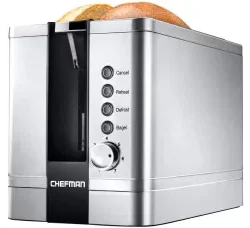Chefman 2-Slice Stainless Steel Pop Up Toasterimg