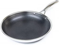 HexClad 10 Inch Hybrid Stainless Steel Frying Panimg