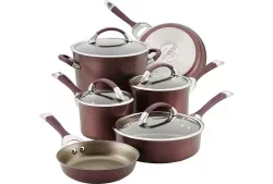 Circulon Symmetry Merlot Hard-Anodized Aluminum 10-Piece Nonstick Cookware Setimg