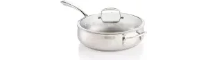 Belgique Stainless Steel 5-Qt. Sauté Pan with Lidimg