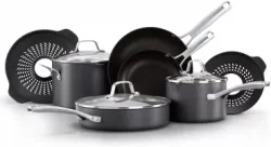 Nonstick Cookware: Calphalon Classic 10 Piece Cookware Set with No Boil-Over Insertsimg