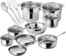 Chef’s Star Professional 17pc Stainless Steel Cookware Setimg
