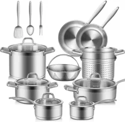Duxtop SSIB-17 Professional 17-piece Stainless Steel Cookware Setimg