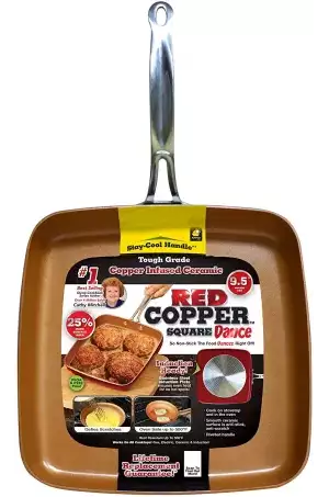 Red Copper Square Non-Stick Ceramic Cookwareimg