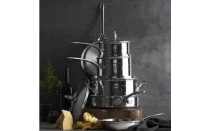 Ruffoni Omegna Stainless-Steel Hammered 10-Piece Cookware Setimg