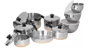 Revere Ware Copper Clad Stainless Steel 14-Piece Cookware Setimg