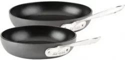 All Clad Hard Anodized Frying Pan Set: 8 and 10-Inch Fry Panimg