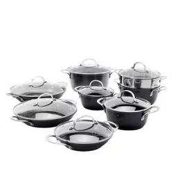 Curtis Stone Dura-Pan Nonstick Nesting Cookware Set Model 655-425img