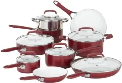 WearEver 15-Piece Ceramic Non Toxic Cookware Setimg