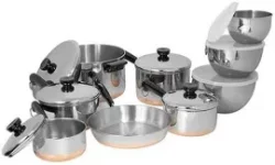 Revere Ware Copper Clad Stainless Steel 14-Piece Cookware Setimg